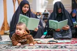 قرائت خطبه فدکیه و عرض تسلیت هیات مذهبی به حضرت شاهچراغ (ع)