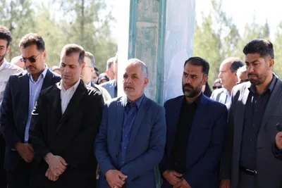 تشییع پیکر شهید گمنام در دانشگاه لرستان