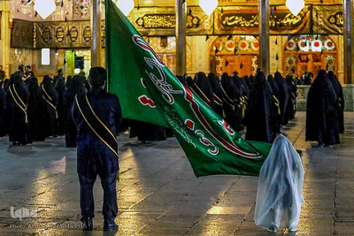 آئین شام غریبان امام رضا(ع) در حرم مطهر شاهچراغ(ع)