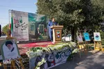 گلباران قبور شهدا‎