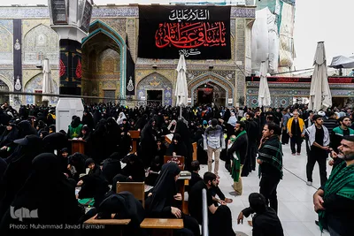 حرم حضرت علی(ع) میعادگاه راهپیمایان اربعین حسینی
