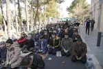 اقامه نماز باران در گلستان شهدای اصفهان
