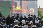 اهتزاز پرچم حرم حضرت اباعبدالله الحسین(ع) در شیراز