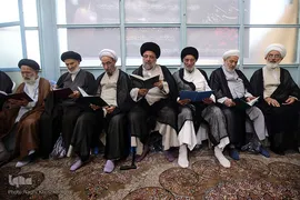 مراسم ترحیم همسر مرجع عالیقدر حضرت آیت الله غروی علیاری