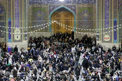 مراسم تحویل سال 1402 در حرم مطهر رضوی