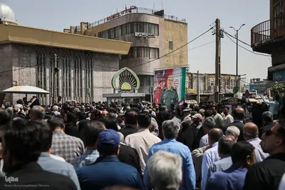 وداع باشکوه با شهدای مظلوم حمله رژیم صهیونیستی در همدان‎