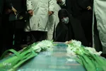 آئین وداع با پیکر شهید عبدالله اسکندری در حرم شاهچراغ(ع)