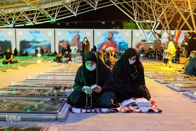 مراسم پرفیض شب ۱۹رمضان، در گلزار شهدای وادی رحمت