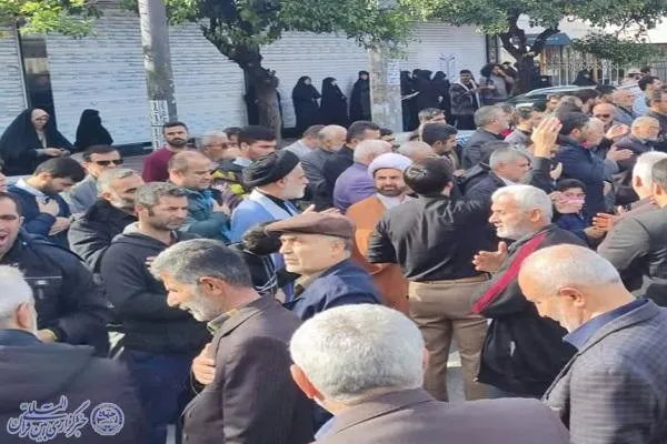 تشییع پیکر مطهر شهید گمنام با حضور پرشور مردم در بابلسر