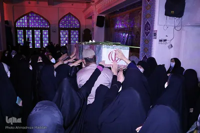 مراسم عزاداری دهه فاطمیه با حضور شهید گمنام‎‎