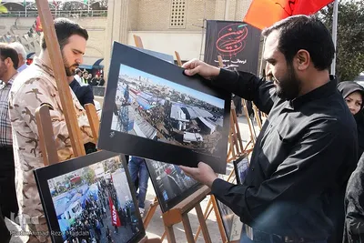سوگواري «جاماندگان از اربعين» در حرم شاهچراغ(ع)