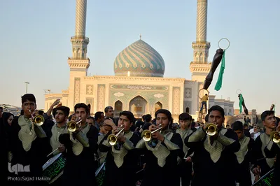 حرکت نمادین کاروان اسرای کربلا تا شام در قم