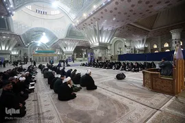 مراسم تجدید میثاق جامعه قرآنی کشور با آرمان‌های معمار کبیر انقلاب اسلامی، امام خمینی(ره) در حرم مطهر امام راحل