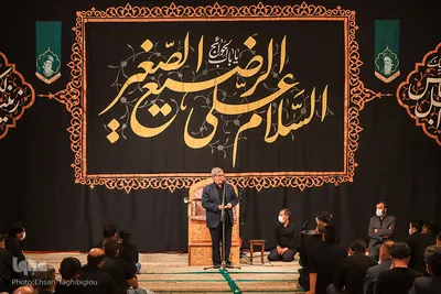عزاداری شب هشتم محرم در حسینیه اعظم زنجان‎‎