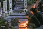 آیین شام غریبان در گلستان شهدای اصفهان‎