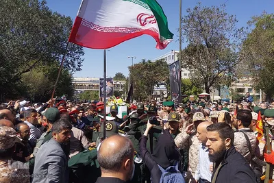 مراسم تشییع پیکر مطهر مدافع امنیت، بسیجی شهید «حسین اجاقی» در تبریز