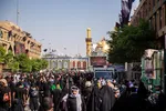ورود زائران اربعین به کربلا + عکس