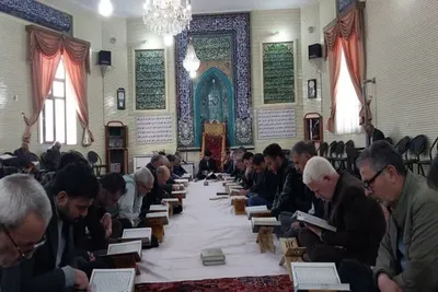 ترتیل خوانی قرآن در مسجد امام خمینی(ره) هریس