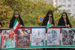 زنجیره انسانی دانش آموزان و کادر درمان تبریز در حمایت از مظلومان غزه‎