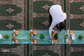 سفره افطار 2هزار نفری در شب ولادت امام حسن مجتبی (ع)
