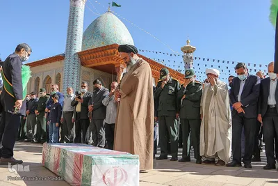 مراسم تشییع و وداع با پیکر شهید تازه تفحص شده شهید علیپور در حرم شاهچراغ (ع)‎‎