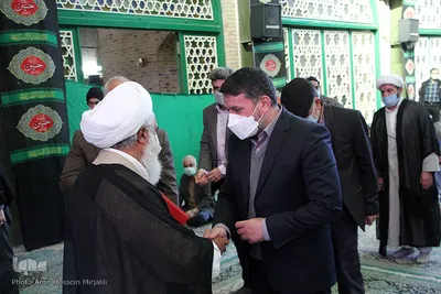 حضور فاطمی استاندار یزد در نماز جمعه شهر شاهدیه‎‎