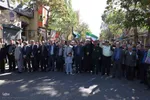 راهپیمایی بشارت نصر در شهرستان اهر