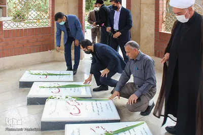 تجدید میثاق جهادگران جهاددانشگاهی خراسان‌جنوبی با شهدا