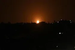 Rehimeng Zionista na mga Eroplanong Pandigmaan ay Umaatake sa Gaza Strip