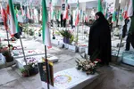 ادای احترام جهادگران دانشگاهی آذربایجان‌شرقی به مقام شامخ شهید آل هاشم و شهدای جنک رمضان