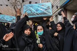 تشییع آلاله‌های گمنام در معراج الشهدای تهران