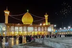 نورافشانی آسمان حرم شاهچراغ(ع)