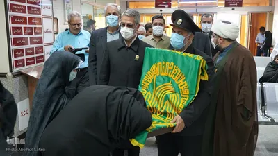پرچم سبز آستان رضوی بر بالین مصدومان سانحه طبس