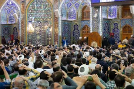 مراسم تحویل سال نو در حرم امام حسین(ع)