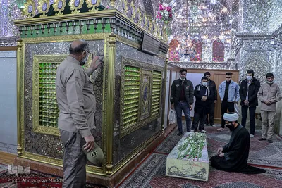 مراسم عزاداری دهه فاطمیه با حضور شهید گمنام‎‎