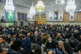غبار‌روبی مضجع مطهر حضرت عبدالعظیم حسنی(ع)