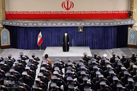 دیدار جمعی از فرماندهان و کارکنان نیروی هوایی و پدافند هوایی ارتش با رهبر انقلاب اسلامی