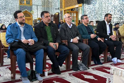 مراسم غبارروبی گلزار شهدای امامزاده محمد(ع) کرج با حضور قرآنیان بسیجی البرز‎
