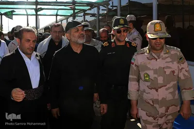 بازدید احمد وحیدی، وزیر کشور از مرز تمرچین