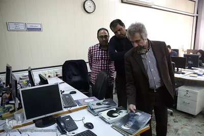بازدید امیر خوراکیان، معاون محتوای مرکز ملی فضای مجازی از سرویس اندیشه ایکنا