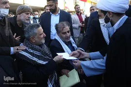 آیین خاکسپاری پیکر مطهر شهید گمنام دوران دفاع مقدس در وزارت تعاون، کار و رفاه اجتماعی