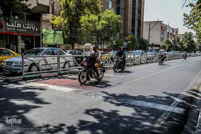 عبور غیر مجاز موتور سیکلت ها از خطوط ویژه اتوبوسرانی