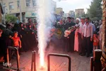 تعويض پرچم گنبد امامزاده علي بن جعفر(ع)