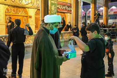 عزاداری شب تاسوعای حسینی در حرم شاهچراغ (ع)