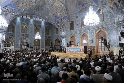 حضور و سخنرانی در اجتماع زائران و مجاوران حرم مطهر رضوی