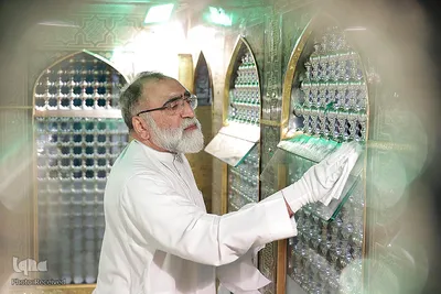 آیین غبارروبی مضجع مطهر رضوی
