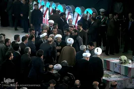 مراسم تشییع ۱۶آتش نشان شهید حادثه  پلاسکو