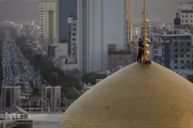 آیین سنتی اذن عزا در حرم مطهر رضوی