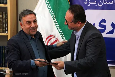 نشست خبری سعید زارع مدیرکل اسناد و کتابخانه ملی استان یزد