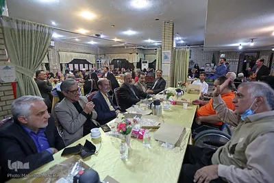 افطار جهادگران دانشگاهی با جانبازان آسایشگاه ثارالله